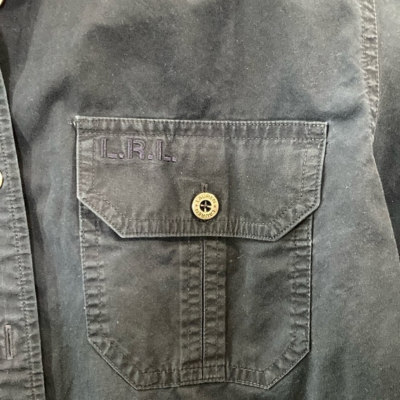 Ralph Lauren Navy Blue Button-Up Shirt - Picture 2 of 3